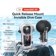 Insta360 X5 Diving Case Quick-Release Full Invisible Waterproof Underwater Housing 60m/196ft  AMAGIS