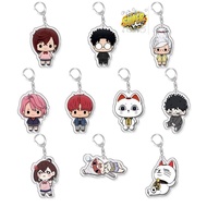 Anime Dandadan Momocute Bag Charms Acrylic Keychain Keyring Jewelry Girl Pendant Cartoon