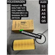 ( 100% ORIGINAL ) PASSAT B8 GOLF MK7 MK8 GTI TIGUAN MK2 ARTEON AUDI S3 A4 A5 A6 Q5 OIL FILTER 06L 11