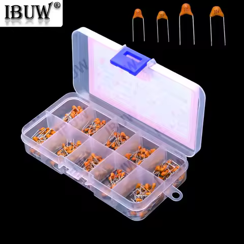 10Value 10PF 20PF 47PF 10PF-100NF Multilayer Ceramic Capacitor Assortment KIT Each 30PCS 56PF 68PF 1