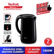 Tefal Kettle 1.7L Safe Tea Jug Kettle (White/Black) KO2601 / KO260165 // KO2608 / KO260865