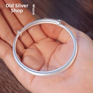 WU YUE JEWELRY | 9999 Fine Silver Adjustable Bracelet