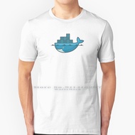 Docker Logo T Shirt 100% Pure Cotton Docker Logo Open Source Linux Os Windows Javascript Macbook Red