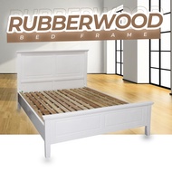 KRUZO BRONX Rubberwood Bed frame with Headboard