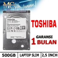 HDD hardisk internal Laptop 500GB slim 7mm Merk toshiba Like new