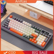 Bluetooth-Compatible5.0/2.4G Dual Mode RGB Backlit Keyboard 94 Keys Compact Keyboard Battery Digital