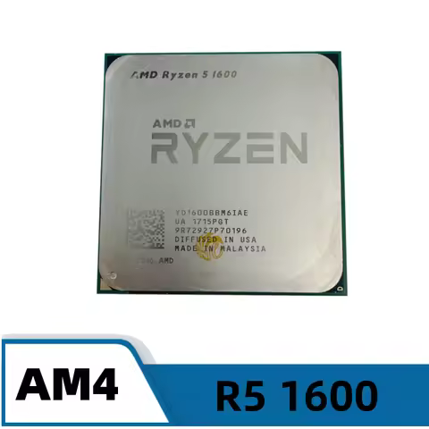 Ryzen 5 1600 CPU 3.2 GHz Six-Core Twelve Thread 65W R5 1600 YD1600BBM6IAE Socket AM4