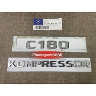 Combo c180 kompressor mercedes, Letter c180 kompressor, Logo mercedes c180