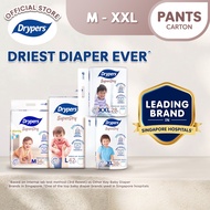 Drypers SuperDry Premium Pants Baby Diaper M/L/XL/XXL Size - Carton Drypers Drypantz