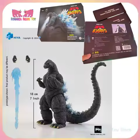 In Stock New Hiya Model 18cm Godzilla Vs King Ghidorah 1991 Radiation Hotline Godzilla EBG0164 Actio