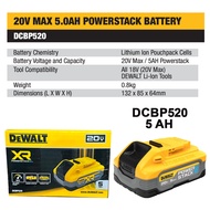 DEWALT Powerstack Battery Pack 20V Power Indicator DCBP034 (1.7AH) / DCBP320 (3.5AH) / DCBP520 (5.0