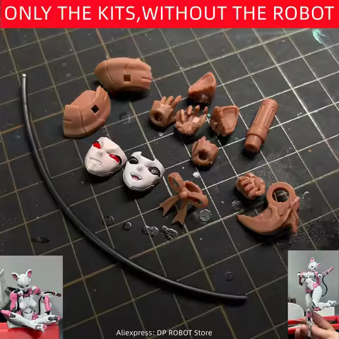 Head Cat Ears Two Faces Hands Butt Cat Tail Bow Tie Upgrade Kit For MD002 MD-002 Arcee Accessories
