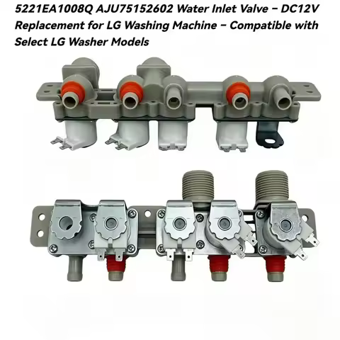 5221EA1008Q AJU75152602 Water Inlet Valve – DC12V Replacement for LG Washing Machine – Compatible wi