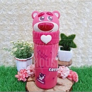 MERAH TERMOS Lotso Red Thermos 350 Lotso Stainless Steel Drinking Bottle with Lotso Tumbler Head Cap