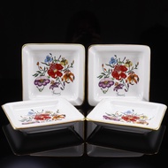 Gucci方形煙灰缸，4件套，其他商品，Richard Ginori聯名款，花卉圖案，復古陶瓷，白色，花紋，4件套方形煙灰缸 - [二手]