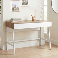 Furniture Direct HAGGIS NYSSA 100cm 2 Drawers Study Desk-White
