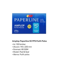 Paperline 90 Plain White Dl Envelope Contents 100 (110 X 230 Mm) 80 Gsm