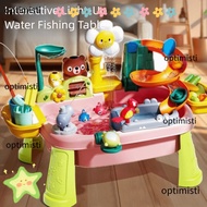 OPTIMISTI Children's Kitchen Toys, Water Wash Basin Electric Fun Electric Water Play, Interactive To