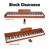 Stock Clearance Cheap Price 88 Keys Portable Digital Piano Keyboard Sonatina M-250 Carino E-115 Elec