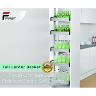 LUXURY Stainless Steel-Kitchen Tall Larder Basket TL LTL400SS [READY STOCK]