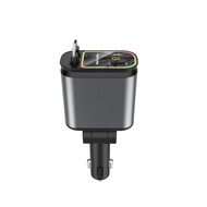 W&O 66W Fast Car Charger with Starlight (Red)   Retractable Car Charger 2 USB Ports For iPhone 6-17 