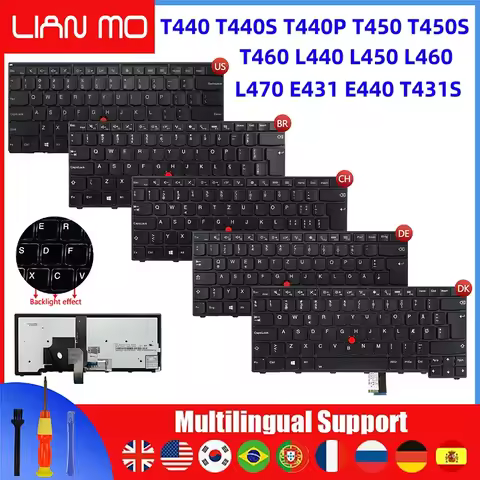 for Lenovo T440 T440S T440P T450 T450S T431S T460 L440 L450 L460 L470 US/Brazil/German/Switzerland/D