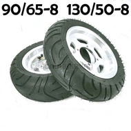 90/65-8 130/50-8 Tire Tubeless Tyres Electric e Scooter Buyang Pocket Monkey bike Mini wheel Rim ATV