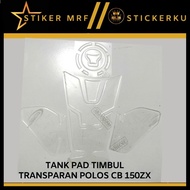 Plain Transparent CB150X Tankpad Sticker/CB 150X Tank Pad Embossed Sticker/Plain Transparent