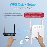 [countless1.sg] # 1200Mbps 2.4GHz 5GHz Wireless Extender Repeater 4 Antennas AP Dual Band WiFi