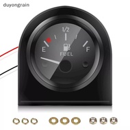 (duyongrain) 2" 52mm Fuel Level Gauge Car Meter White LED Light ck Rim Automotive Gauges 12V [NEW]