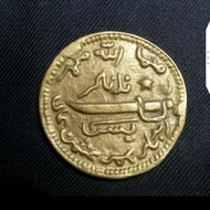 koin gobog yasin kuningan gambar pedang