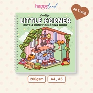 LittIe C0rner Coloring Set, Book of 40 200gsm Thick Paper Paintings, A4 A5 Size, Coloring Pages for 