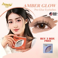 Bulu Mata Tanpa Gam [Free Golden Tweezer] Lumen Lash # Amber Glow | Self Adhesive Series Eyelash Glu