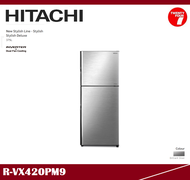 [ Delivered by Seller ] HITACHI 2 Door New Stylish Line - Stylish Refrigerator / Freezer / Fridge / Peti Sejuk 375L R-VX420PM9 BSL