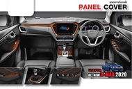 ชุดแต่งภายในครอบคอนโซลลายไม้ เกียร์ธรรมดา D-MAX 2020 ถึงปัจจุบัน รุ่น 2 ประตู / open cab  (6 ชิ้น รว