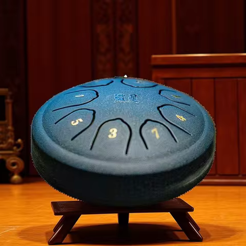 8 tone Steel Tongue Drum Handpan Drum with Drum Mallet Finger Picks Percussion Tongue Tambourine for