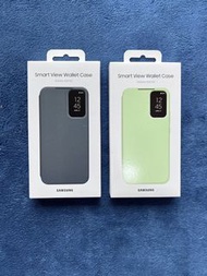 Samsung Galaxy A34 原廠 5G 卡夾式感應保護殼（黑色/青綠色）
