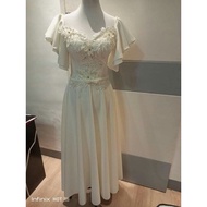 【Ready Stock】✲☂▨Dress Neoprene for civil wedding/sponsor dress/ninang /mother dress