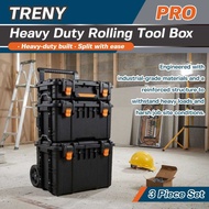 3-Layer Combined Trolley Toolbox Multifunctional Hardware Toolbox Trolley Toolbox Plastic Toolbox