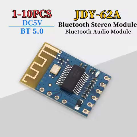1/5/10PCS JDY-62A Bluetooth 5.0 Bluetooth Stereo Module Bluetooth Audio Module Audio Bluetooth Modul