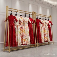 Wedding Shop Floor Hanger Display Rack Dress Hanger Studio Cheongsam Hanfu Clothing Store Photo Stud