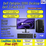 Dell Optiplex 3090 Desktop | Core i5-10th Gen | 8GB-256GB SSD | Built-in Wifi | Win11 Pro