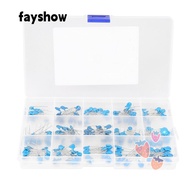 FAYSHOWSG 180PCS Capacitors Assortment Kit, 15 Value 100PF-10000PF High Voltage Capacitors, Blue 1kV