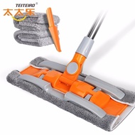 ST/🧼Taitaile Mop Flat Mop Stainless Steel Telescopic Rotating Window Cleaning Wooden Floor Absorbent Mop Mop Dust Mop Sq