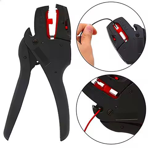 FS-D3 Wire Stripping Pliers Self-Adjusting Insulation Range 0.08-6mm2 With Wire Cutter Range