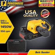 Buildmate x POWERHOUSE Belt Sander with Case 1450W PH-MBS940 PHPT