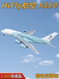 1: 400HiFly Airlines A380 Airliner 9H-MIP Alloy Aircraft Model Ornaments Collection AV