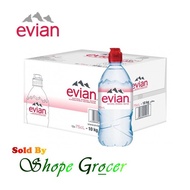 Evian Natural Mineral Water (12 x 750ml) - 1 Carton