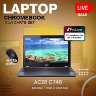(Refurbished) ÀlaCarte | Acer C740 Chromebook Laptop (Intel Celeron/4GB RAM/16GB or 32GB SSD)