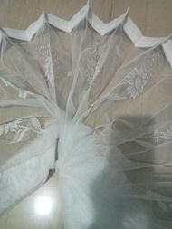 Vitrases Gorden L200xT200Tebal Dalaman/Gorden vitrases Motif Matahari/vitrase gorden putih polos /vi